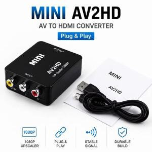 HDTV 컨버터 박스 RCA AV CVBS L/R 비디오 오디오 TV DVD 플레이어 카메라 게임 콘솔 신호 액세서리