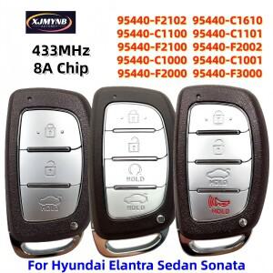 XJMYNB 95440-C1000 C1001 F2000 스마트 리모컨 자동차 키  호환 소나타 엘란트라 아반떼 세단용