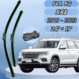 MG RX8 2019 - 2023 전면 와이퍼 블레이드 앞 유리 브러시 창 커터 액세서리 24''+19''