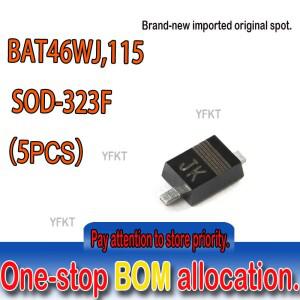 5PCS 100% 새 원본 BAT46WJ115 SOD-323 마킹:JK Fschottky 다이오드 SCHOTTKY 250MA