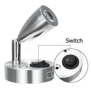 화이트 LED 스포트 독서등 알루미늄 RV 캠프 보트 벽 침대 옆 램프 홈 트레일러 인테리어 조명 DC12V 3000W