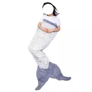 인어공주담요 따뜻한 사이드 겨울용 블랭킷 꼬리 입는 캠핑담요 침낭 낮잠침구 선물용