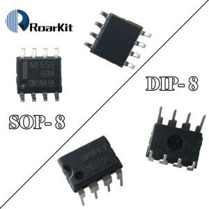 10개/몫  NE555P 555 타이머 DIP-8 8 핀 소켓/SOP-8 SMD IC