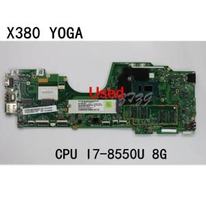레노버 씽크패드 X380 요가 노트북 마더보드 CPU I7-8550U 8GB FRU 02DA008 02DA024 5B20X01170