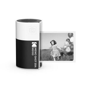 KODAK 메모 샷 ERA 토이 카메라 및 포토 트래블 프린터, 1롤, 화이트 | 300 dpi, 블루투스 호환, iPhone Android 원터치 카트리지 교체, 안전 열전사 인쇄