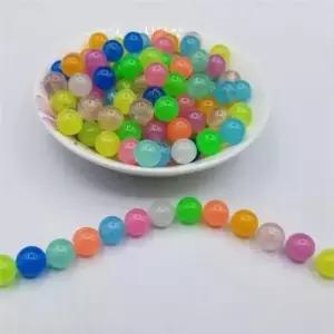 야광 비즈 diy 구슬 발광 팔찌 만들기 목걸이 장식 폴리스티렌 공예 수지 악세사리 취미
