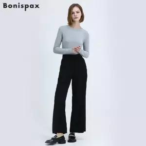 [보니스팍스(Bonispax)] 턱 뒷밴딩 와이드 팬츠 (택가격 118000원)