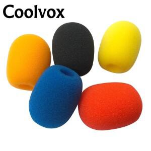 5pcs 회의 마이크 앞유리 폼 스폰지 커버 녹음 스튜디오 장비 내경: 1.3cmx3.6cm(약 0.5