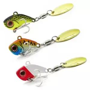 낚시 미끼 흔들림 회전 금속 Vib 진동 꼬리 겨울 5g 10g15g20g 인공 하드 지그 스피너 스푼 Pesca