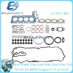 BMW 호환 호환 2.0 230i 740E X1 X2 X3 X4 MINI B46 B46B20 모델용 엔진 실린더 헤드 풀개스킷 세트
