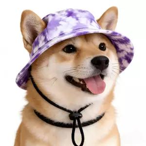 반려견 고양이 귀구멍 조절 버킷햇 여름 비치 햇 캡 M