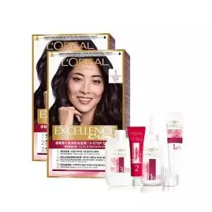 로레알파리 엑셀랑스 크림 염색제 01 블랙 2개