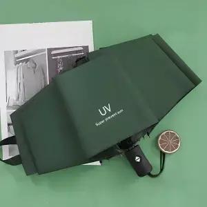 휴대용 자동 우산 UV 차단 블랙 비닐 햇빛 가리개 비 자외선 경량
