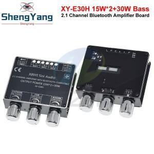 XY-E30H 2.1 채널 블루투스 5.1 오디오 전력 증폭기 보드 2X15W+30W 고음 및 저음 스테레오 서브우퍼 APP