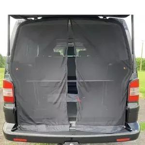 VW T5 T6 트랜스포터 모터홈 카라반 캠퍼밴 RV 부품용 테일게이트 바른 도어 자석식 곤충 모기 파리 차단망