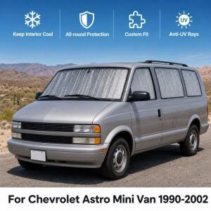 Chevrolet Astro Mini Van 1990-2002 풀 세트 자동차 창문 차양막 UV 차단 프라이버시 열 접이식 커튼 커튼