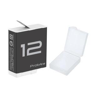 카메라 더미 배터리 어댑터Probty 1850mAh 엔듀런스 배터리 GoPro Hero 12 11 10 9용 3슬롯 배터리 보관 충