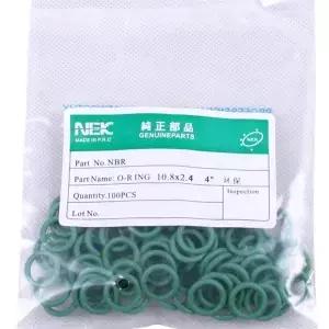 70개(10.8*2.4mm) 8개 R134a NBR 고무 O-링 씰 키트 자동차 에어컨 밸브용 고온 저항성 5/16 3/8 1/2