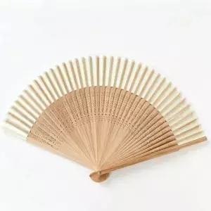 1pc 레트로 대나무 접이식 부채 휴대용 여름 댄스