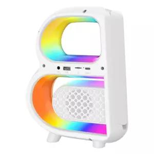 bt3401 무선충전기 디지털 rgb led 무드등 블루투스 스피커 침실조명 책상인테리어 협탁