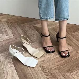 [오노마] ONM 샌들구두 스트랩샌들 캐주얼 정장샌들 여름 미들굽