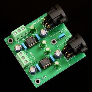 조립된 DRV134PA 단일 종단 언밸런스-밸런스 듀얼 채널 컨버터 보드 ±12V