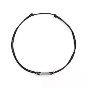 JBANS CLASSIC 써지컬스틸 타원링 포인트 발찌 (Y2101-AC019_BK)