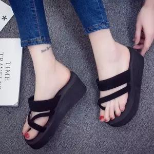친절한탄씨 캐쥬얼화 여름 샌들 여자슬리퍼 뮬하이힐 플랫슈즈