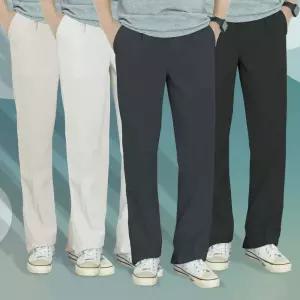 [스타일하우스](스타일하우스)슬랙스 팬츠 바지 사계절 와이드 후크 밴딩 정자 AJ19TO2999