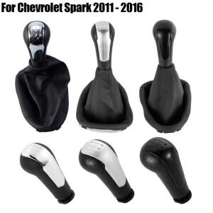 쉐보레 마티즈 스파크 M300 2011-2016 5단 변속기 레버 노브용 기어 PU 가죽 부츠 커버