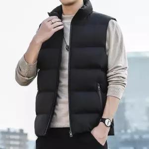 남성 기본핏 베이직 패딩조끼