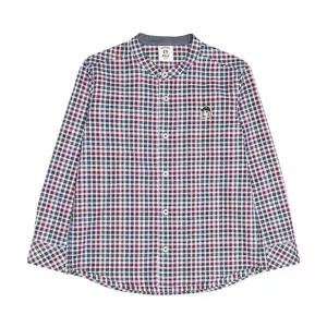 헤지스키즈 HAZZYS KIDS 20FW 헨리넥 체크셔츠 HQF10XS01M NV_P085050762