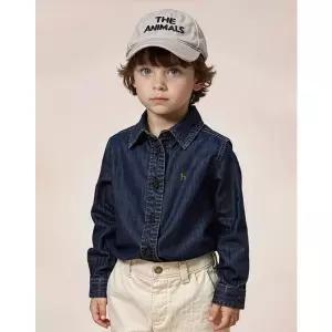 헤지스키즈 HAZZYS KIDS [25FW] [] 데님 셔츠 네이비 HSSH5FK05N2