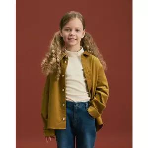 헤지스키즈 HAZZYS KIDS [26FW] [] 코듀로이 레귤러핏 셔츠 올리브 HBSH6FK05K1