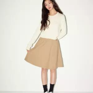 리 리 우먼 스트랩 미들 스커트 베이지 6003613