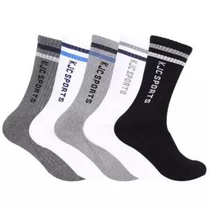 A27946 남자 스포츠 파일양말 링글 장목 양말 5족택1 세트