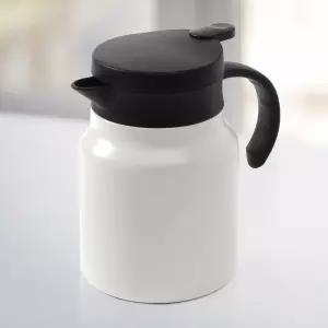 차망 보온보냉 주전자 이중진공 원터치 900ml 화이트