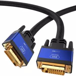 코드웨이 DVI-D 듀얼 케이블 블루메탈 CD20DD2M0 2m 4206388