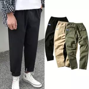 [OF3L7797]남성면바지 롤업팬츠 크롭팬츠 배기바지