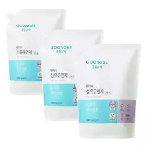 섬유유연제 베이비센서티브 캡리필 1500mlx3개