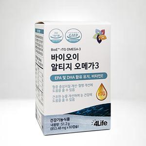 4life 포라이프 바이오이 알티지 오메가3 1개월분
