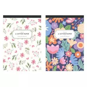 (2개) 큰 꽃길 패드 편지지/선물/세트/기념일/고급/일러스트/편지/감성/문구/용지/모음/종이/군인/귀여운