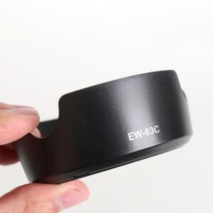EW-63C 58mm 렌즈 후드 ABS 블랙 카메라 차양막 캐논호환 EF-S 18-55mm f/3.5-5.6 IS STM 액세서리용 눈부