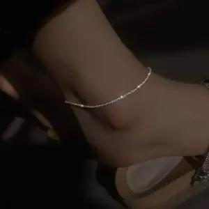 오너클랜 실버 체인발찌 두줄 여자 패션 레이어드 명품 데일리 은체인 뱀줄 여자발찌 여성발찌