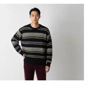 스파오 [울블렌드] 라운드넥 스트라이프 스웨터_SPKWG4TC05