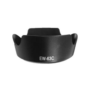 EW-63C 58mm 렌즈 후드 ABS 블랙 카메라 차양막 캐논 호환 EF-S 18-55mm f/3.5-5.6 IS STM 액세서리용 눈부