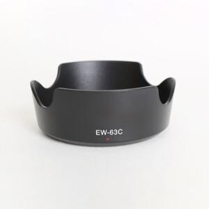 EW-63C 58mm 렌즈 후드 ABS 블랙 눈부심 방지 커버 보호 쉴드 캐논 호환 EF-S 18-55mm f/3.5-5.6 IS STM 카