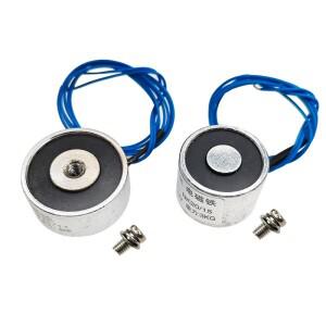 10PCS P20/15 P25/11 실린더 전자석 쌍 전기 솔레노이드 DC 12V 24V  흡입력 3KG 30N DIY 프로젝트용