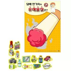 kimedia  담배연기속 유해물질 자석보드 KIM3-89