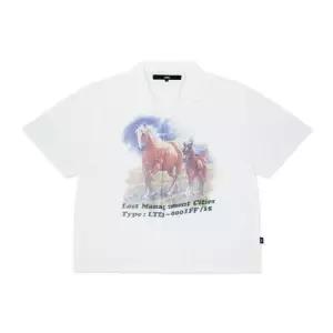 엘엠씨 GRAPHIC SHORT-SLV SHIRT white 0LM46SSH701WHT